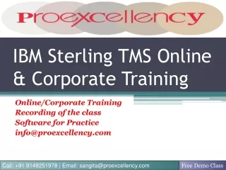 IBM Sterling TMS Online Training