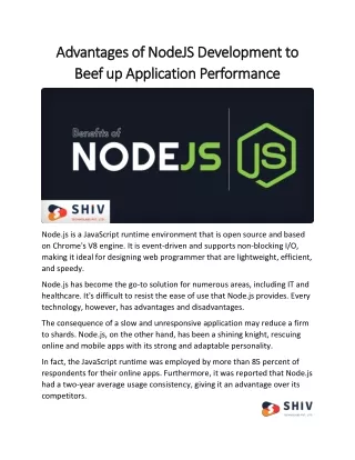 advantages advantagesof ofnodejs beef beefup