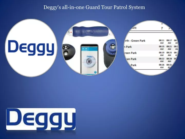 deggy s all in one guard tour patrol system