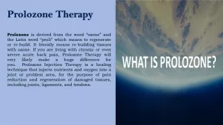Everything You Need To Know About Prolozone treatment In Kennewick