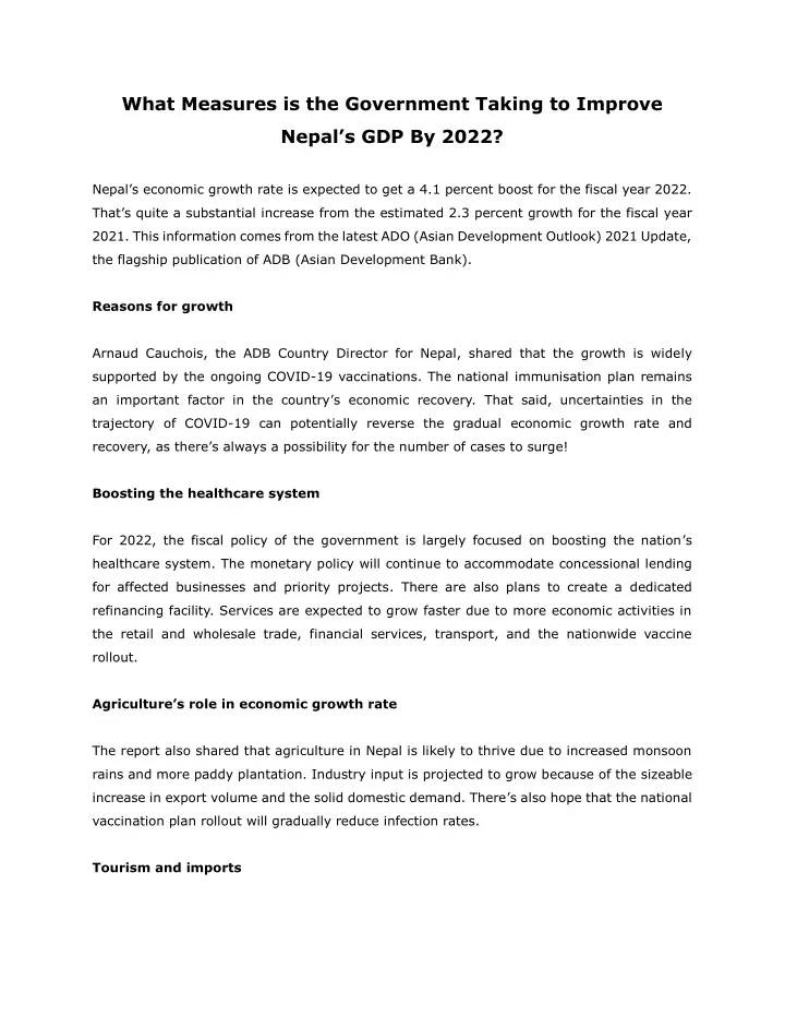 ppt-what-measures-is-the-government-taking-to-improve-nepal-s-gdp-by