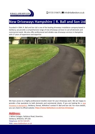 New Driveways Hampshire