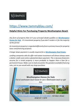 Westhampton Homes for Sale