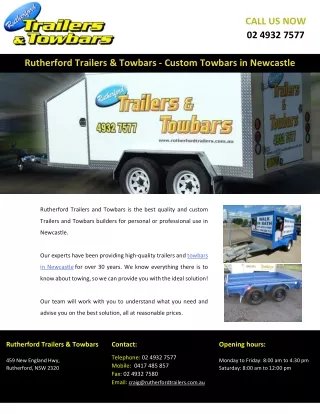 Rutherford Trailers & Towbars - Custom Towbars in Newcastle