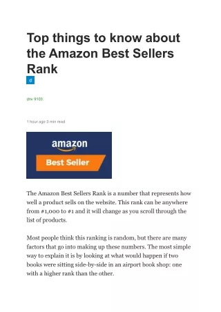 top things to know about the amazon best sellers