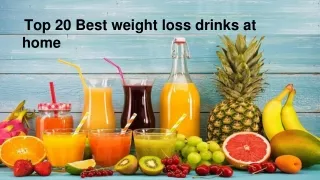 weight loss drinks at home