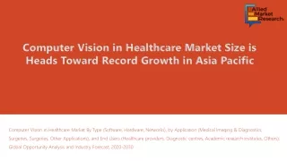 computer vision in healthcare market size