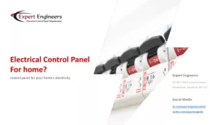 electrical control panel for home