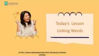 linking words ppt Australia