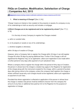 faqs on creation modification satisfaction