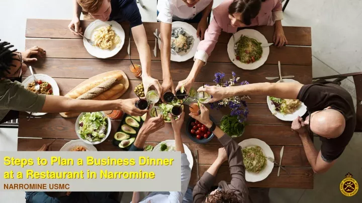 steps to plan a business dinner at a restaurant