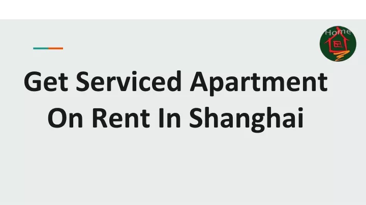 get serviced apartment on rent in shanghai