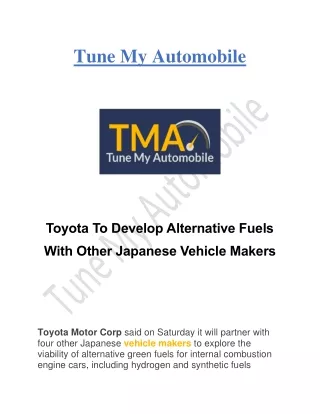 Toyota Alternative Fuel-Tune My Automobile - Copy