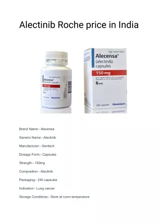 alectinib roche price in india