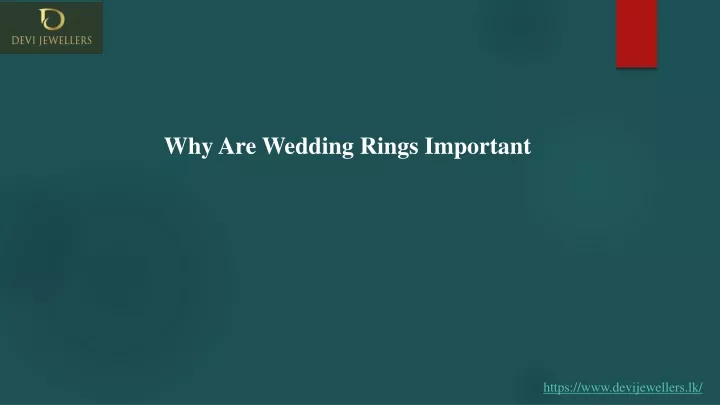 why are wedding rings important