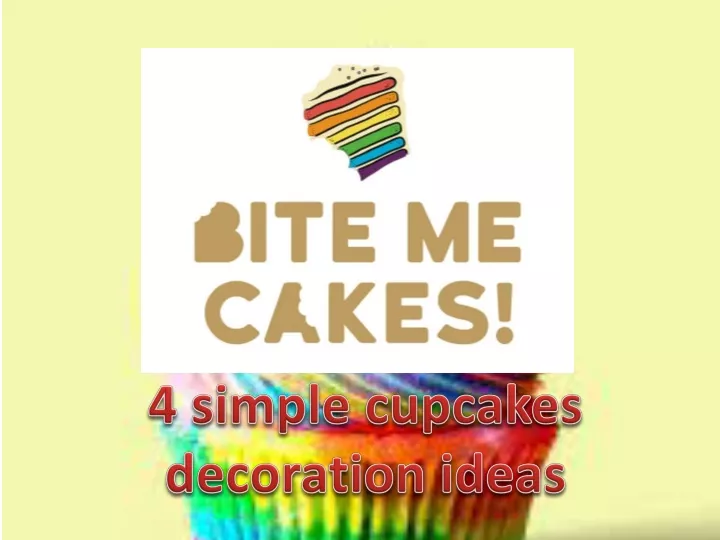 4 simple cupcakes decoration ideas