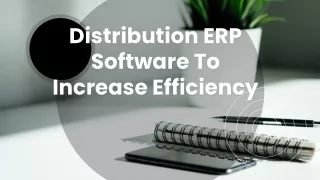 distribution erp software to increase efficiency