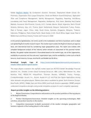 global regtech market by component solution