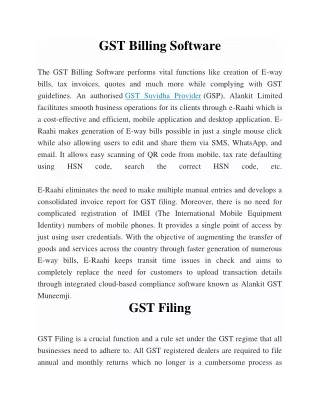 gst billing software