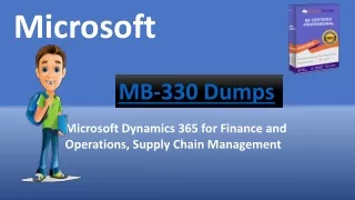 MB-330 dumpsValid MB-330 Real Exam Questions - Microsoft MB-330 2021 Dumps Micro