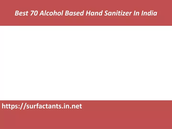 best 70 alcohol based hand sanitizer in india