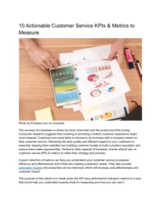 10 Actionable Customer Service KPIs & Metrics to Measure