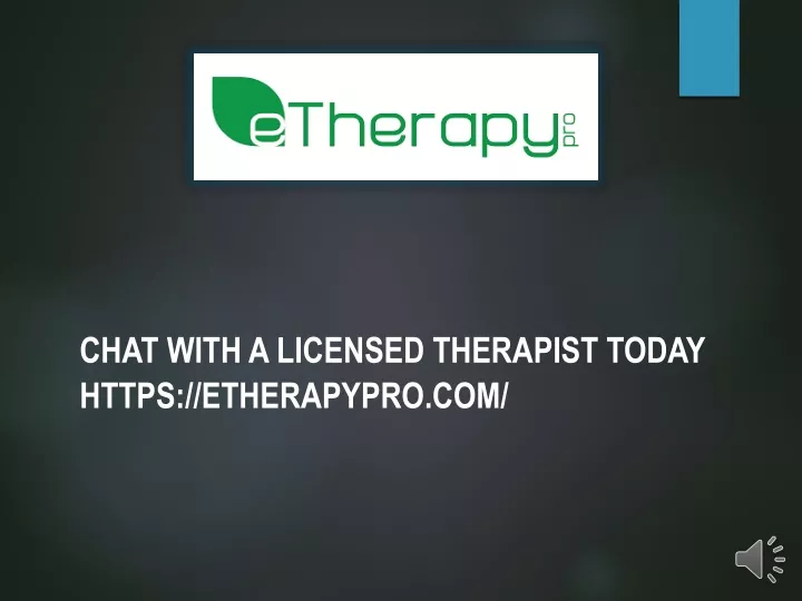 chat with a licensed therapist today https etherapypro com