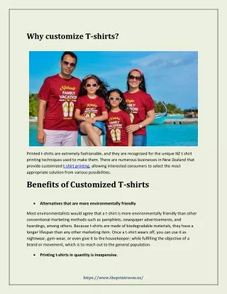 why customize t shirts