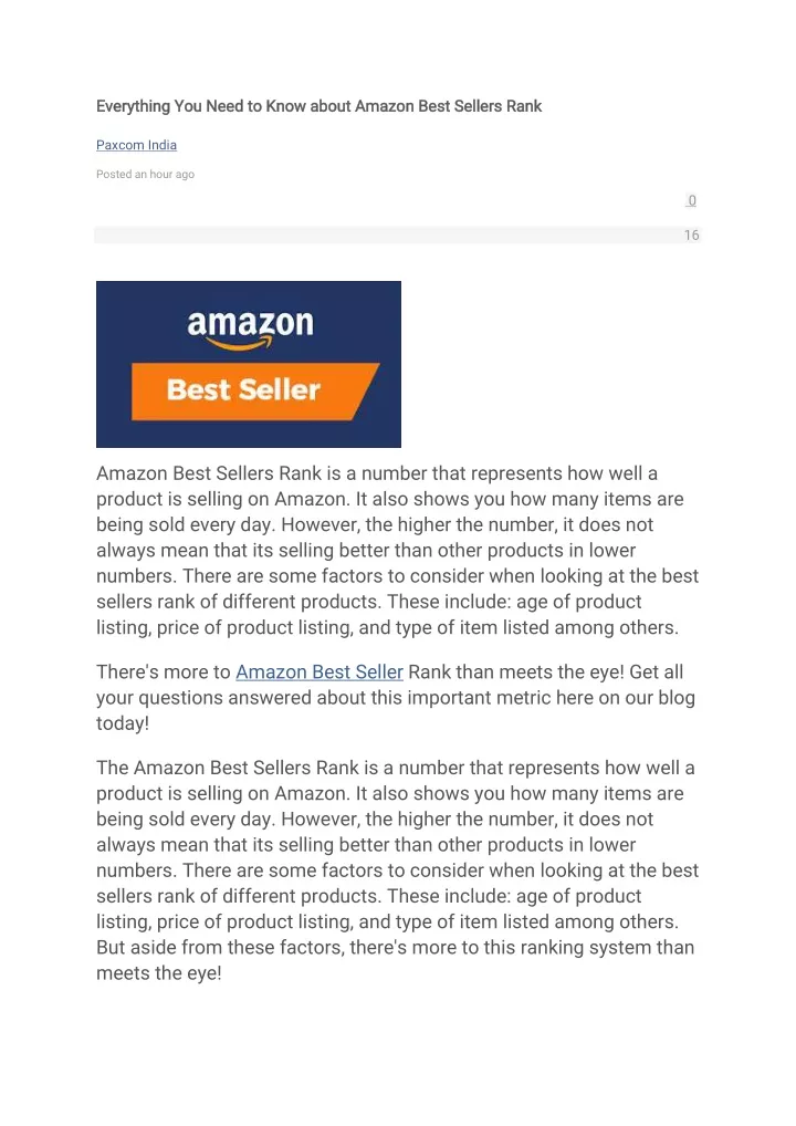 everything you need to know about amazon best