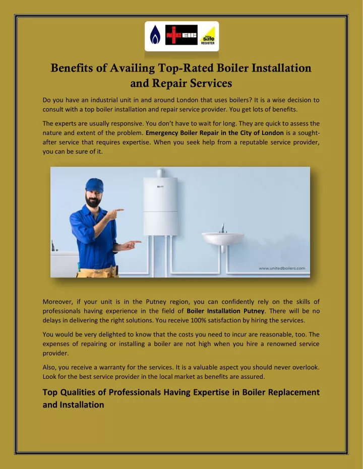 benefits of availing top rated boiler