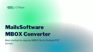 MailsSoftware MBOX to PST Converter