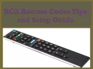rca remote codes tips and setup guide