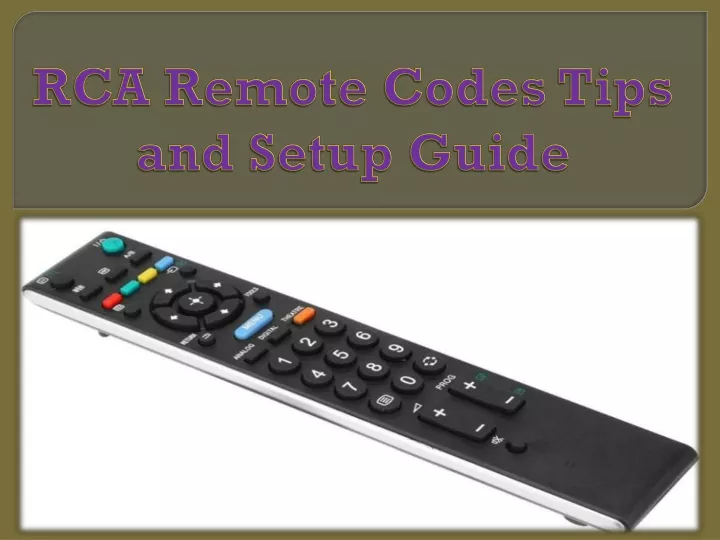 rca remote codes tips and setup guide