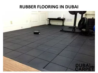 rubber flooring in dubai