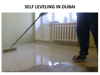 self leveling in dubai