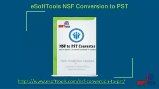 NSF Conversion to PST