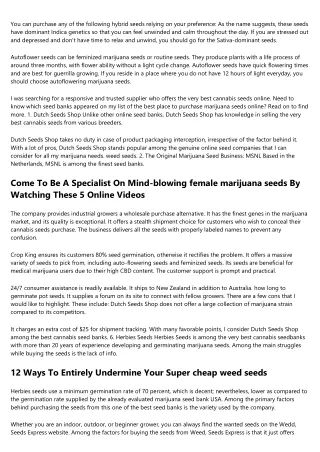 23 Powerful Reasons That You Need amsterdam marijuana seeds