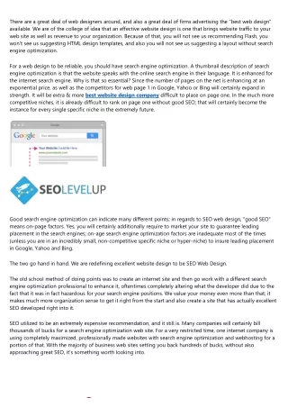 there are a great deal of web designers around