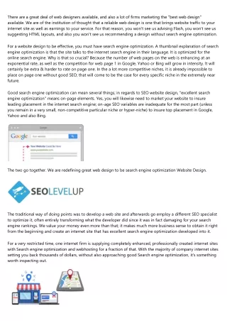there are a great deal of web designers available
