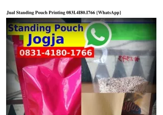 Jual Standing Pouch Printing 08ᣮl~Կl80~l7ᏮᏮ[WA]