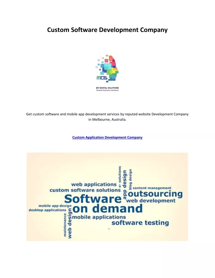 custom software development company