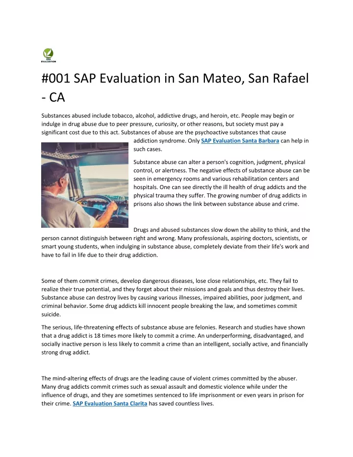 001 sap evaluation in san mateo san rafael ca