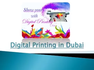 What is Digital Printing in Dubai