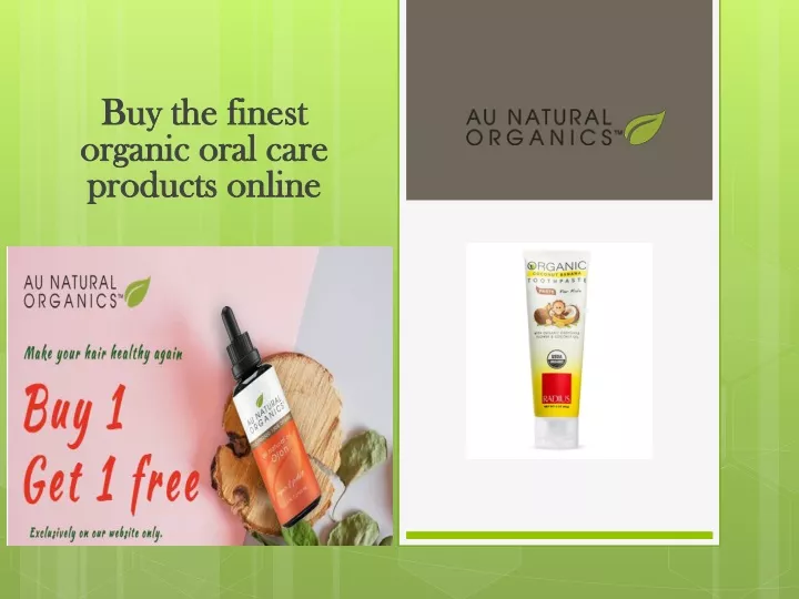 buy the finest organic oral care products online