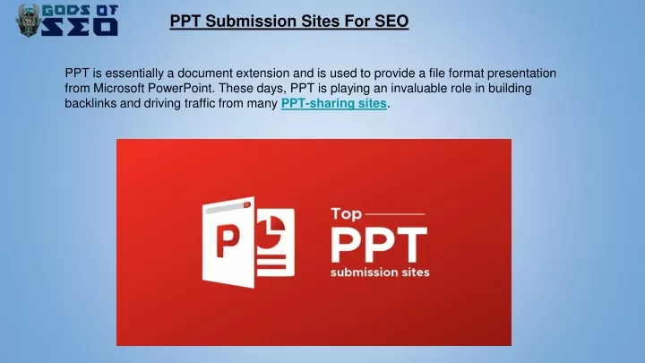 ppt submission sites for seo