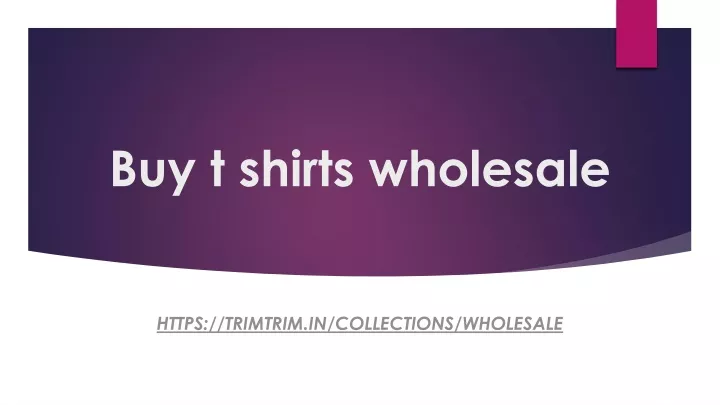 buy t shirts wholesale