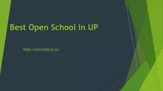 best open school in up