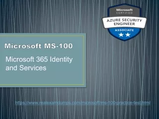 Microsoft MS-100 Instant Success - Realexamdumps.com