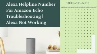 Is Your Alexa Not Working? 1-8007956963 Alexa Helpline Number Reach