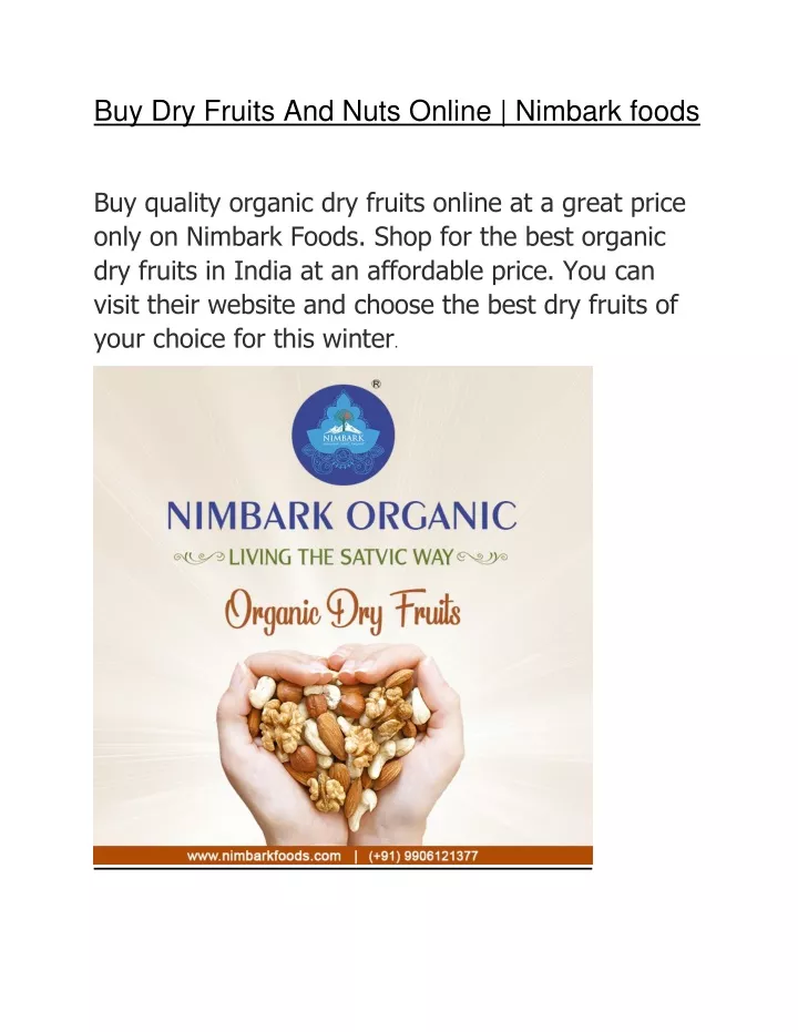 buy dry fruits and nuts online nimbark foods